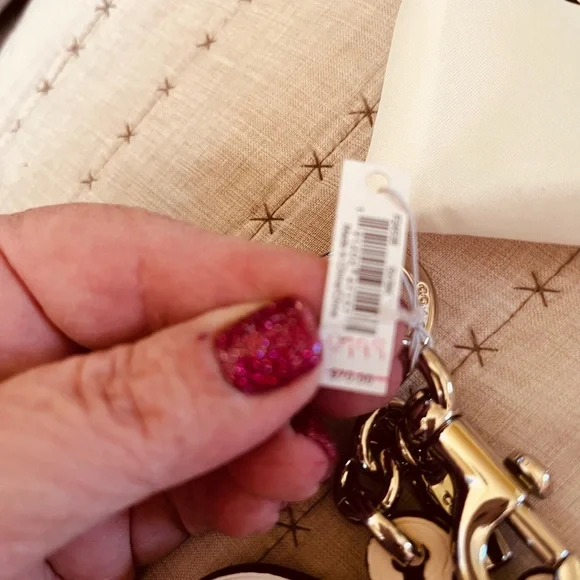 Coach Black and Gold Bee Keychain Or Bag Charm - Picture 4 of 9